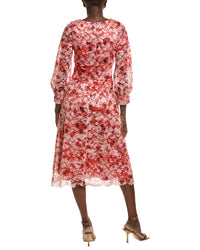 Rene Ruiz Abstract Lace Midi Dress