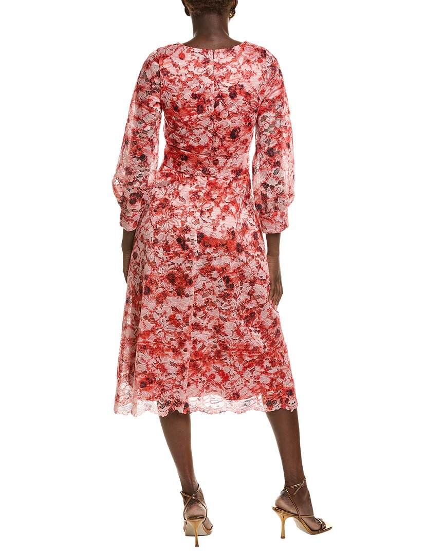 Rene Ruiz Abstract Lace Midi Dress