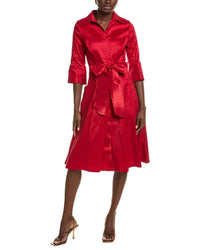 Rene Ruiz Mikado Shirt Dress
