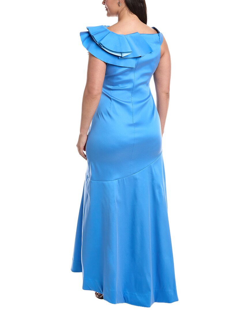 Teri Jon By Rickie Freeman Plus Off-The-Shoulder Gown