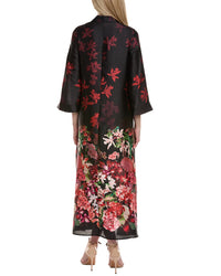Teri Jon By Rickie Freeman 3/4 Sleeve Maxi Dress