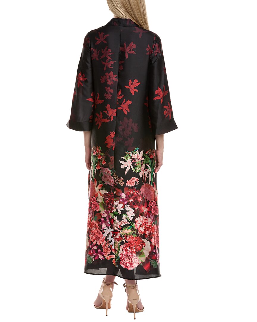 Teri Jon By Rickie Freeman 3/4 Sleeve Maxi Dress