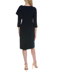 Teri Jon By Rickie Freeman 3/4 Sleeve Midi Dress
