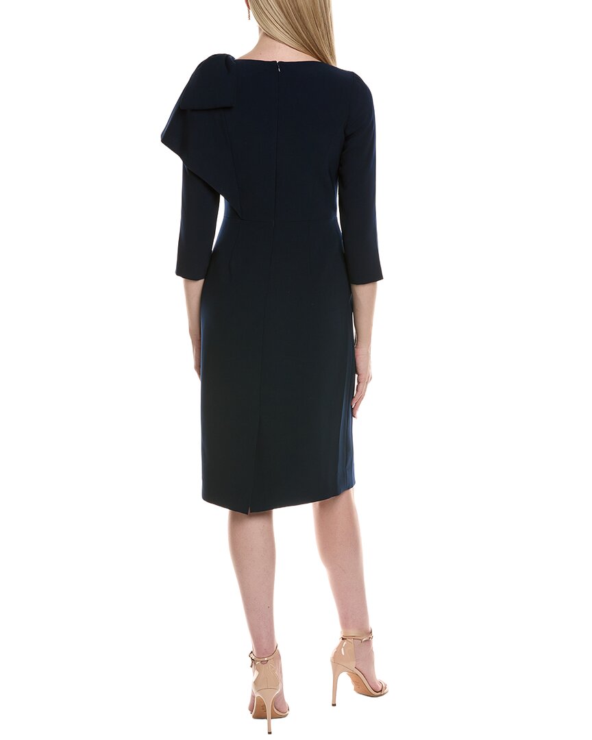 Teri Jon By Rickie Freeman 3/4 Sleeve Midi Dress