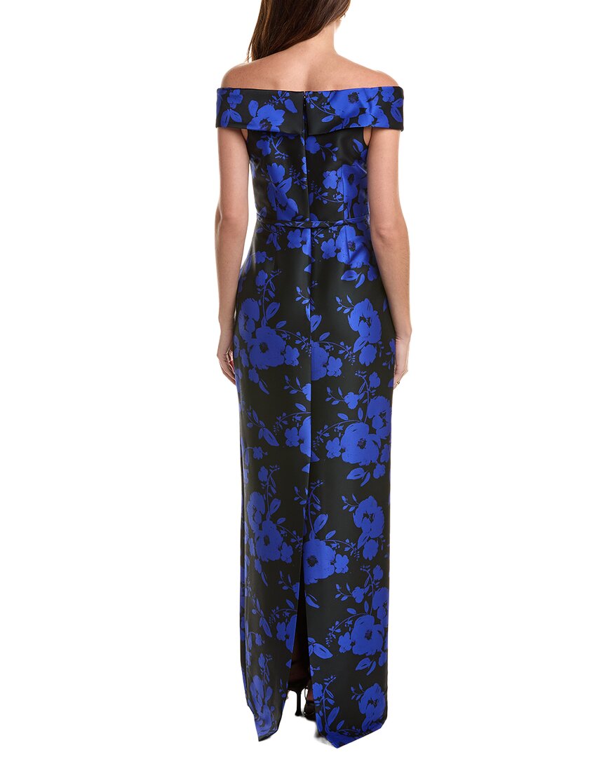 Teri Jon By Rickie Freeman Printed Maxi Dress