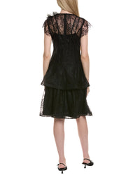 Teri Jon By Rickie Freeman Cap Sleeve Mini Dress