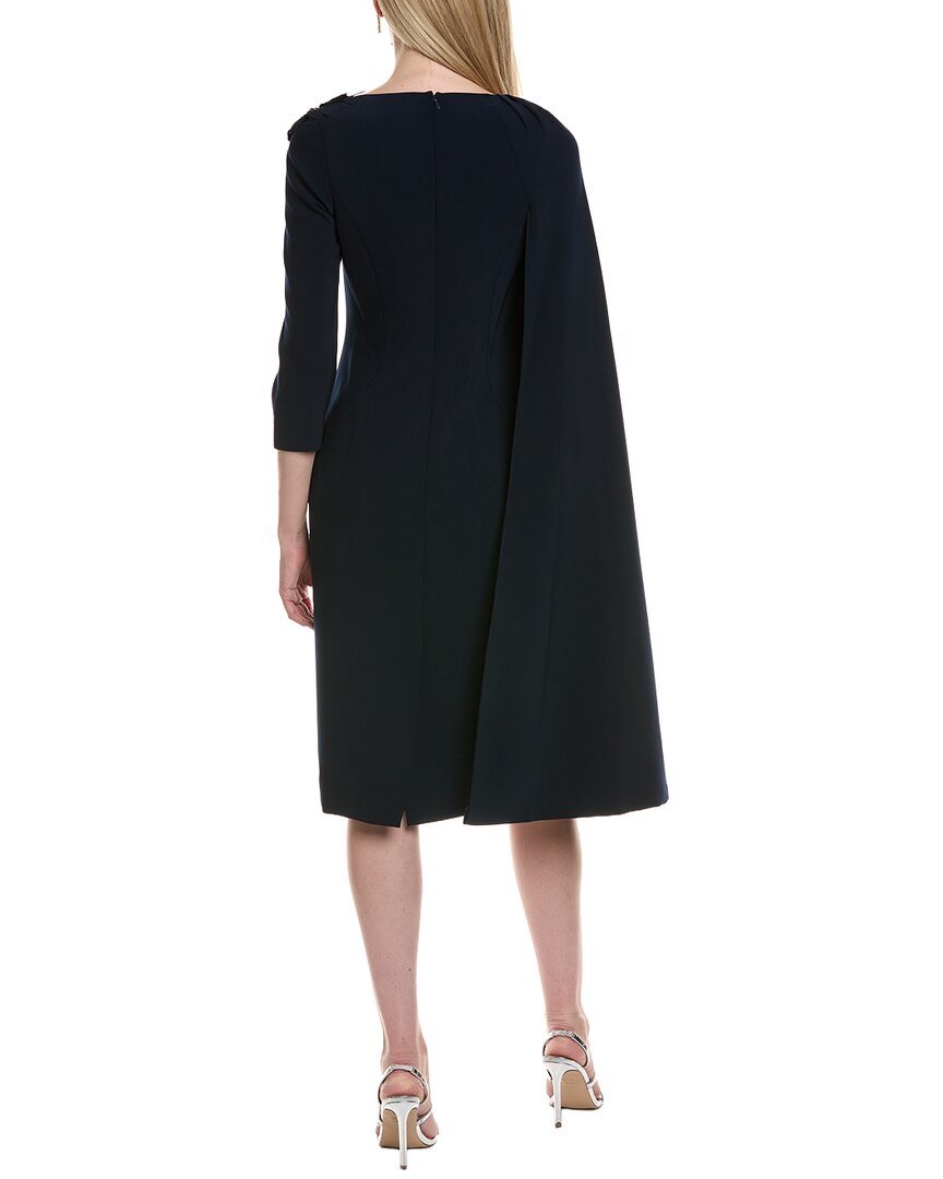 Teri Jon By Rickie Freeman 3/4 Sleeve Midi Dress