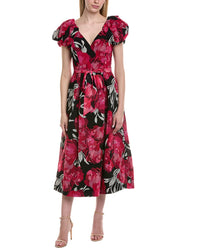 Teri Jon By Rickie Freeman Midi Dress
