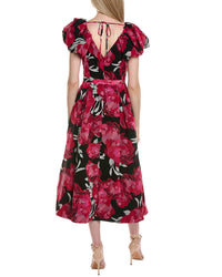 Teri Jon By Rickie Freeman Midi Dress
