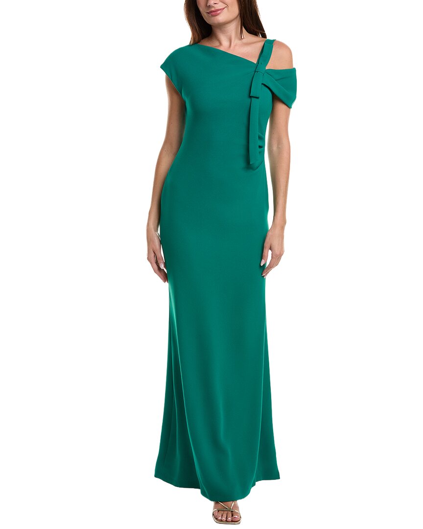 Teri Jon By Rickie Freeman Solid Maxi Dress