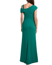Teri Jon By Rickie Freeman Solid Maxi Dress
