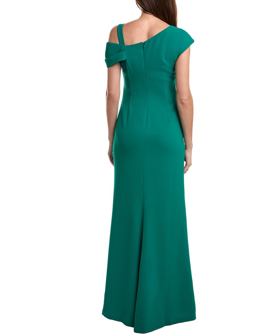 Teri Jon By Rickie Freeman Solid Maxi Dress