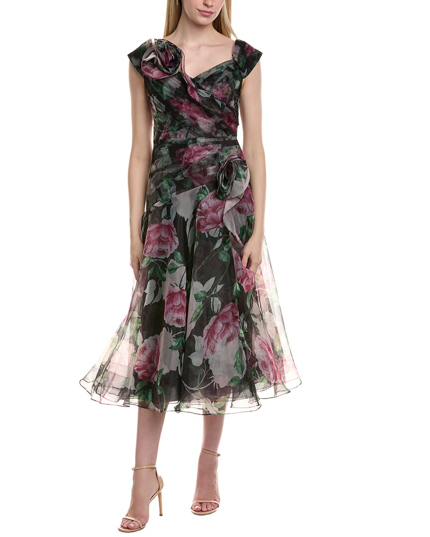 Teri Jon By Rickie Freeman Midi Dress