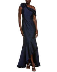 Teri Jon By Rickie Freeman Jacquard Gown