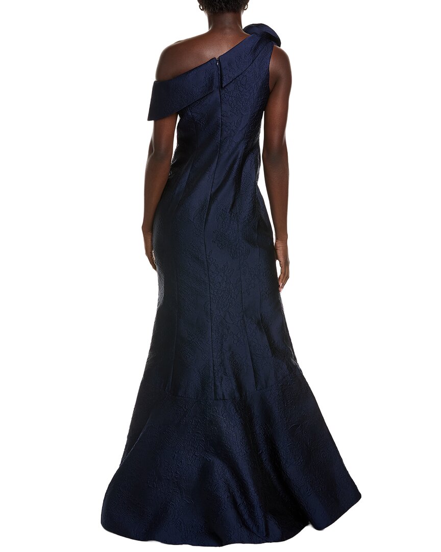 Teri Jon By Rickie Freeman Jacquard Gown