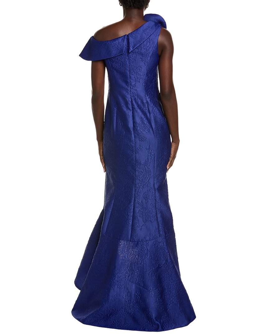 Teri Jon By Rickie Freeman Jacquard Gown