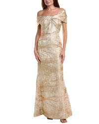 Teri Jon By Rickie Freeman Embellished Maxi Dress