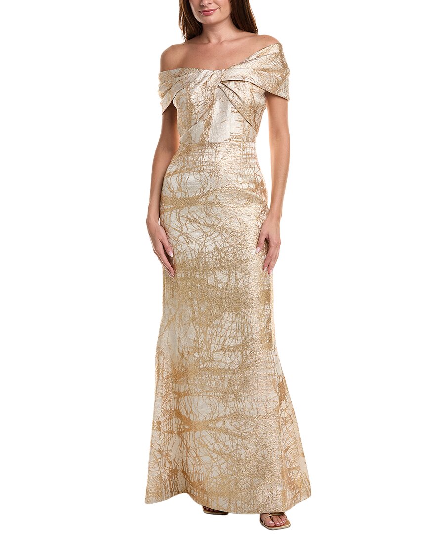 Teri Jon By Rickie Freeman Embellished Maxi Dress