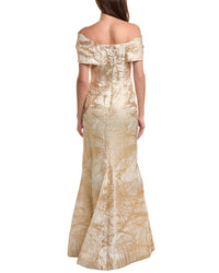 Teri Jon By Rickie Freeman Embellished Maxi Dress