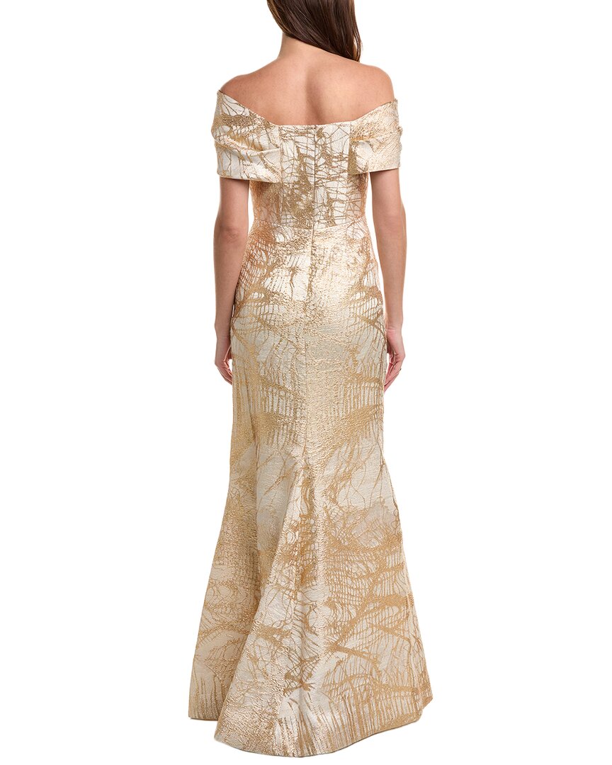 Teri Jon By Rickie Freeman Embellished Maxi Dress