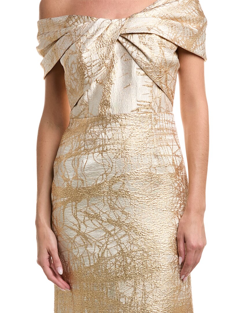 Teri Jon By Rickie Freeman Embellished Maxi Dress