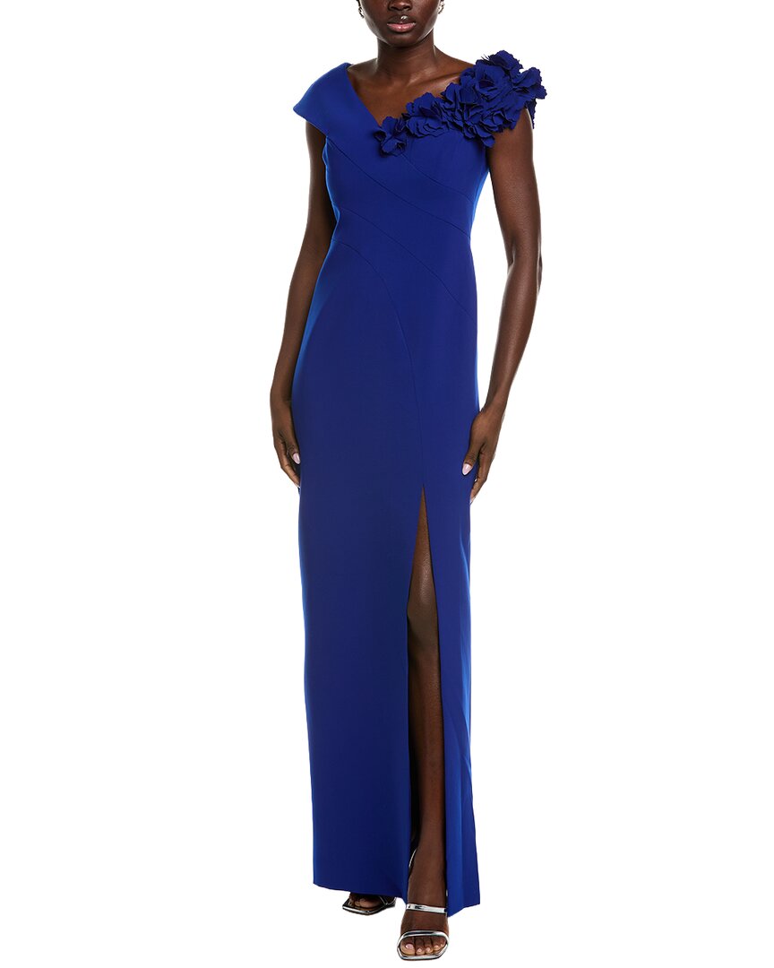 Teri Jon By Rickie Freeman Off-The-Shoulder Gown