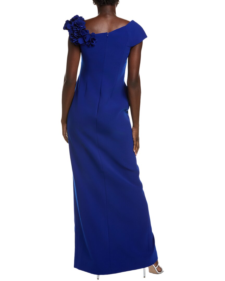 Teri Jon By Rickie Freeman Off-The-Shoulder Gown