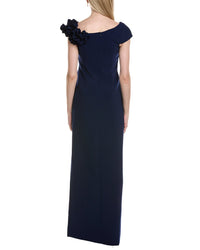 Teri Jon By Rickie Freeman Solid Maxi Dress