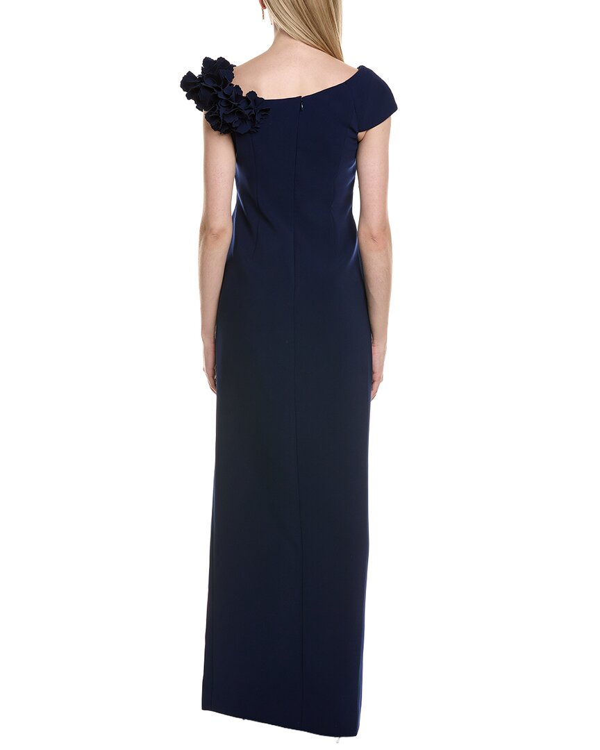 Teri Jon By Rickie Freeman Solid Maxi Dress