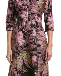 Teri Jon By Rickie Freeman Printed Maxi Dress