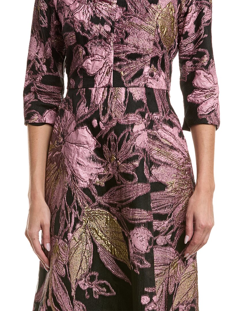 Teri Jon By Rickie Freeman Printed Maxi Dress