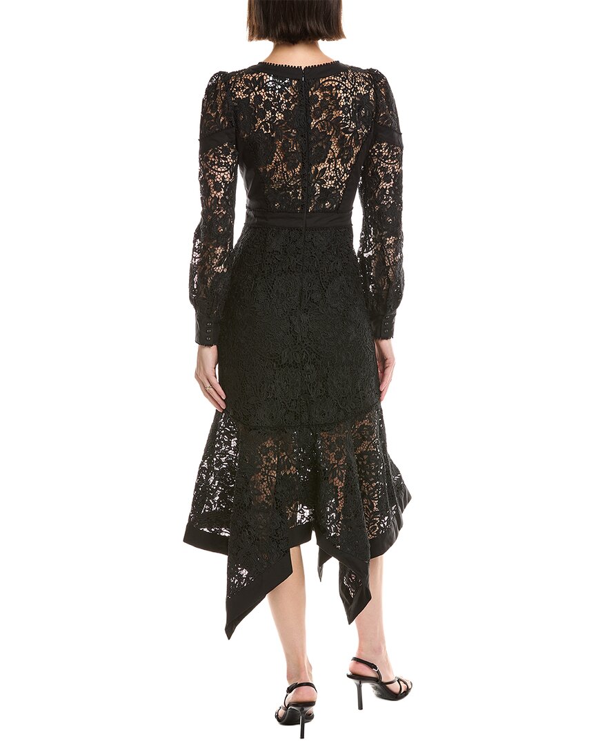 Marchesa Notte Marchesa Notte Lace Midi Dress