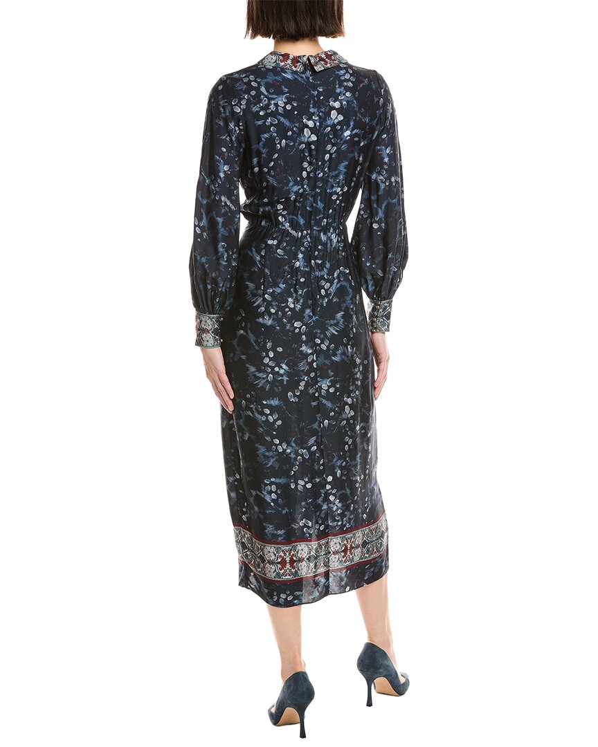 Marchesa Notte Collared Wrap Shirtdress