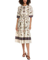 Marchesa Notte Midi A-Line Dress