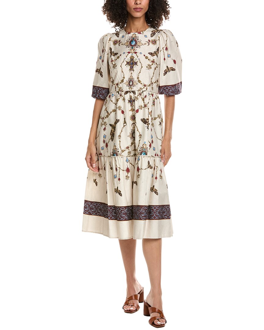 Marchesa Notte Midi A-Line Dress