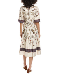 Marchesa Notte Midi A-Line Dress