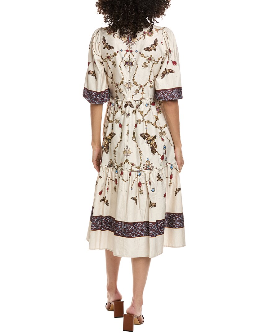 Marchesa Notte Midi A-Line Dress