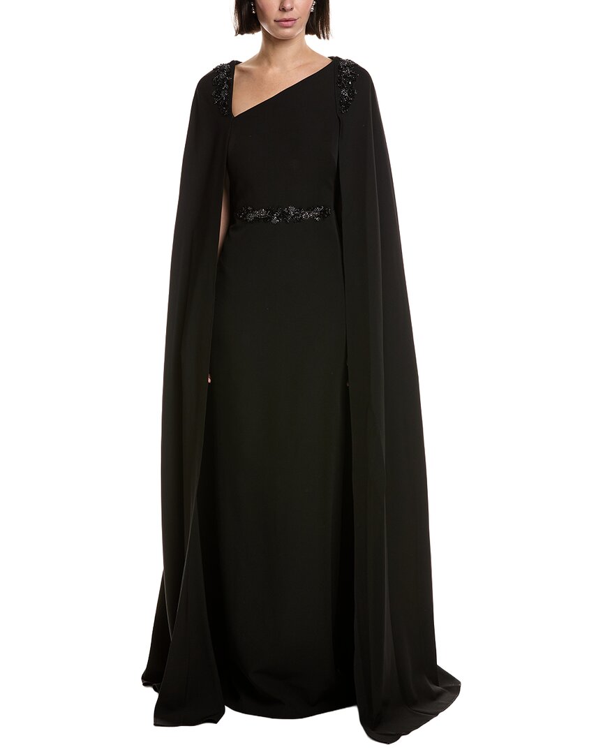 Marchesa Notte Stretch Crepe Gown
