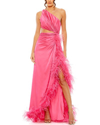 Mac Duggal Mac Duggal One Shoulder Key Hole Detail Dress