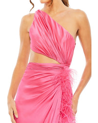 Mac Duggal Mac Duggal One Shoulder Key Hole Detail Dress