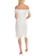 Aidan By Aidan Mattox Off-The-Shoulder Lace Sheath Dress
