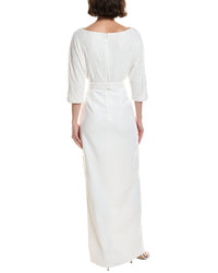 Badgley Mischka Sequin Crepe Gown