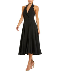 Mac Duggal Halter Neck Blazer Midi Dress