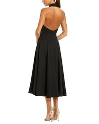 Mac Duggal Halter Neck Blazer Midi Dress