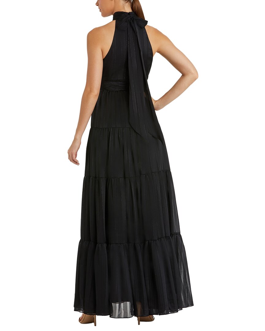 Mac Duggal Tie Halter Neck Tiered Gown