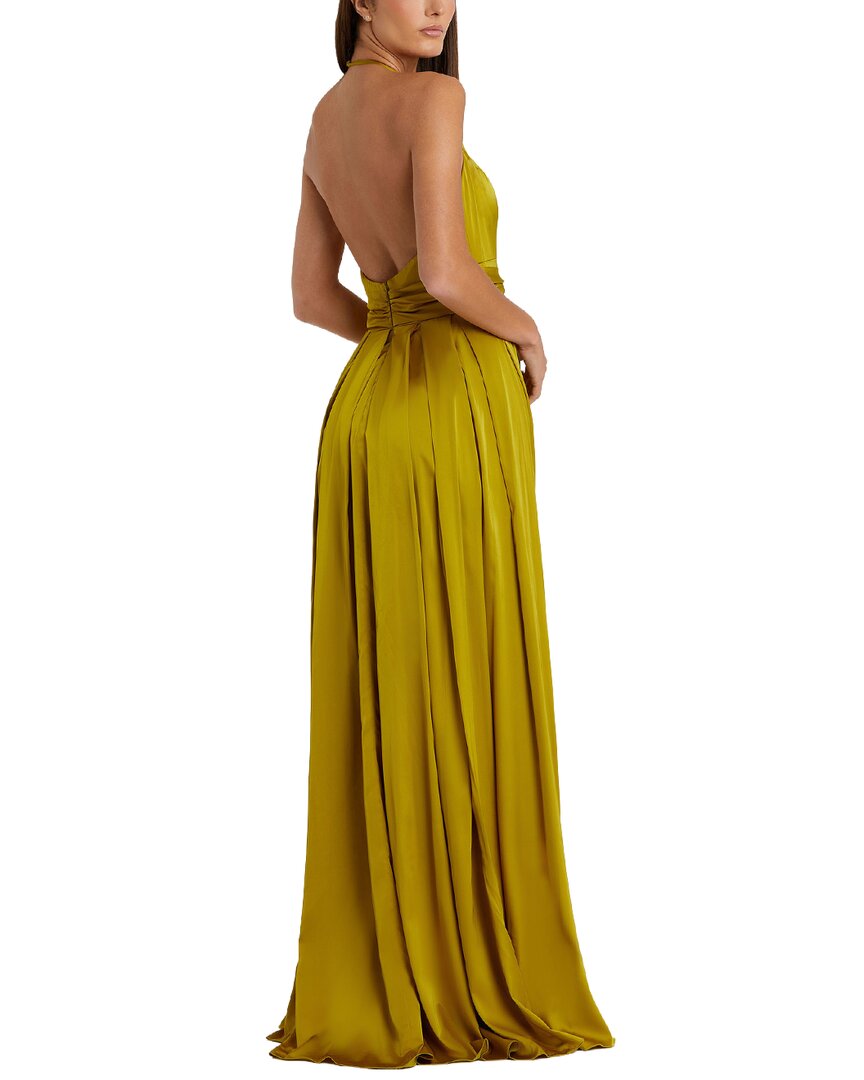 Mac Duggal Halter Neck Charmeuse Gown