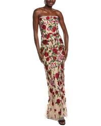 Marchesa Notte Roses Tulle Gown