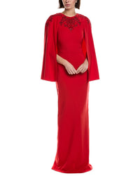 Marchesa Notte Marchesa Notte Crepe Maxi Dress