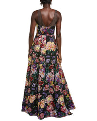 Marchesa Notte Jacquard Gown
