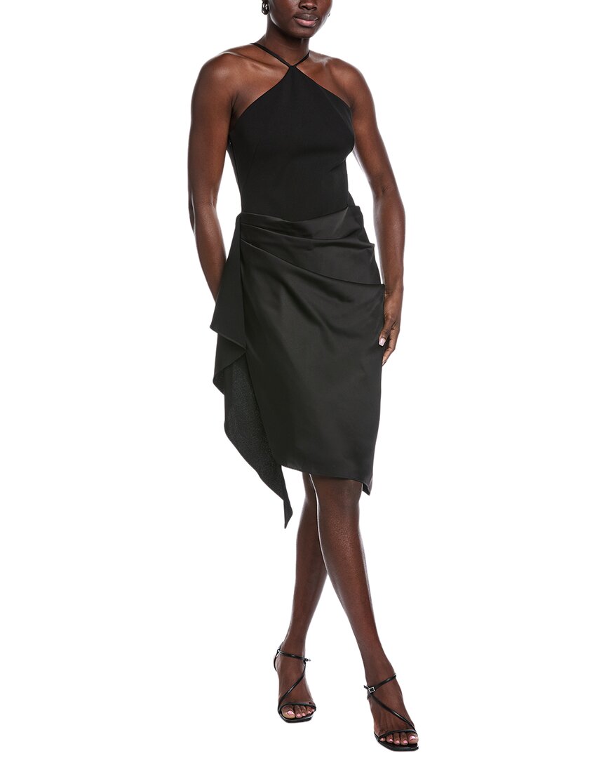 Aidan Mattox Solid Mid Dress